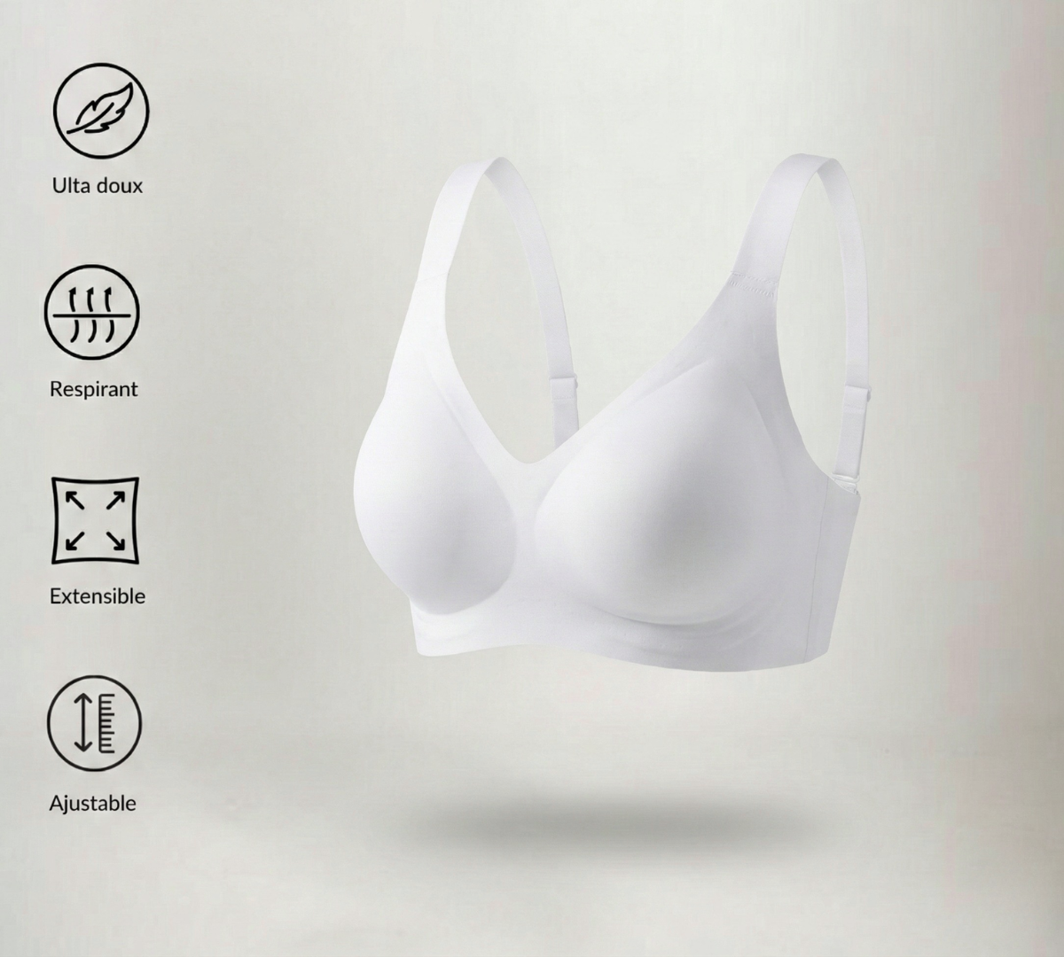 Lightweight Support Bra with Extra Support – Wire-Free & Seamless