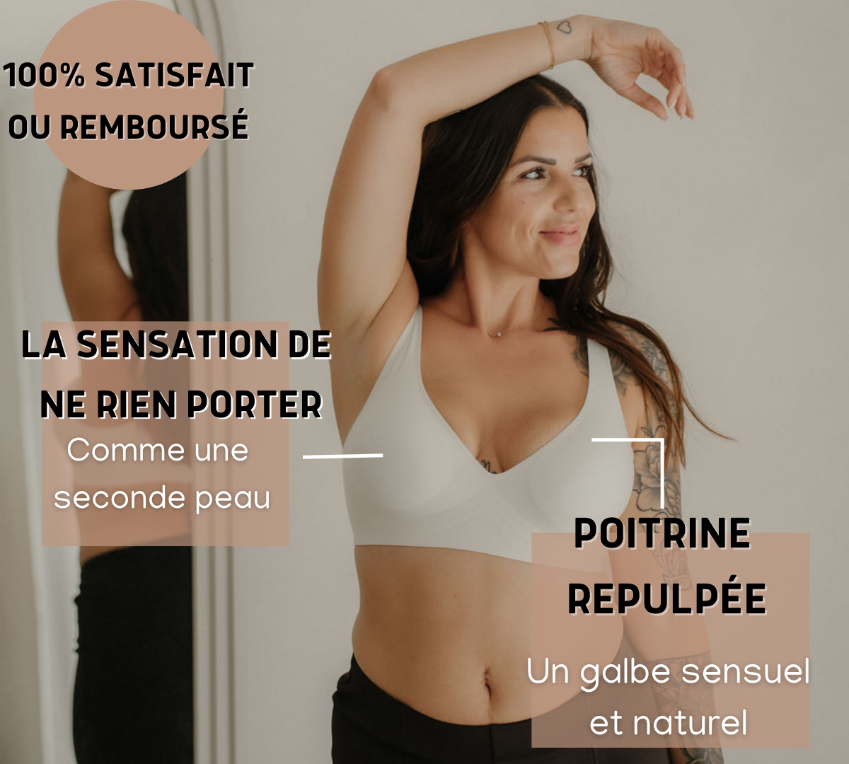 Brassière Soutien Repulpante - sans armature & invisible