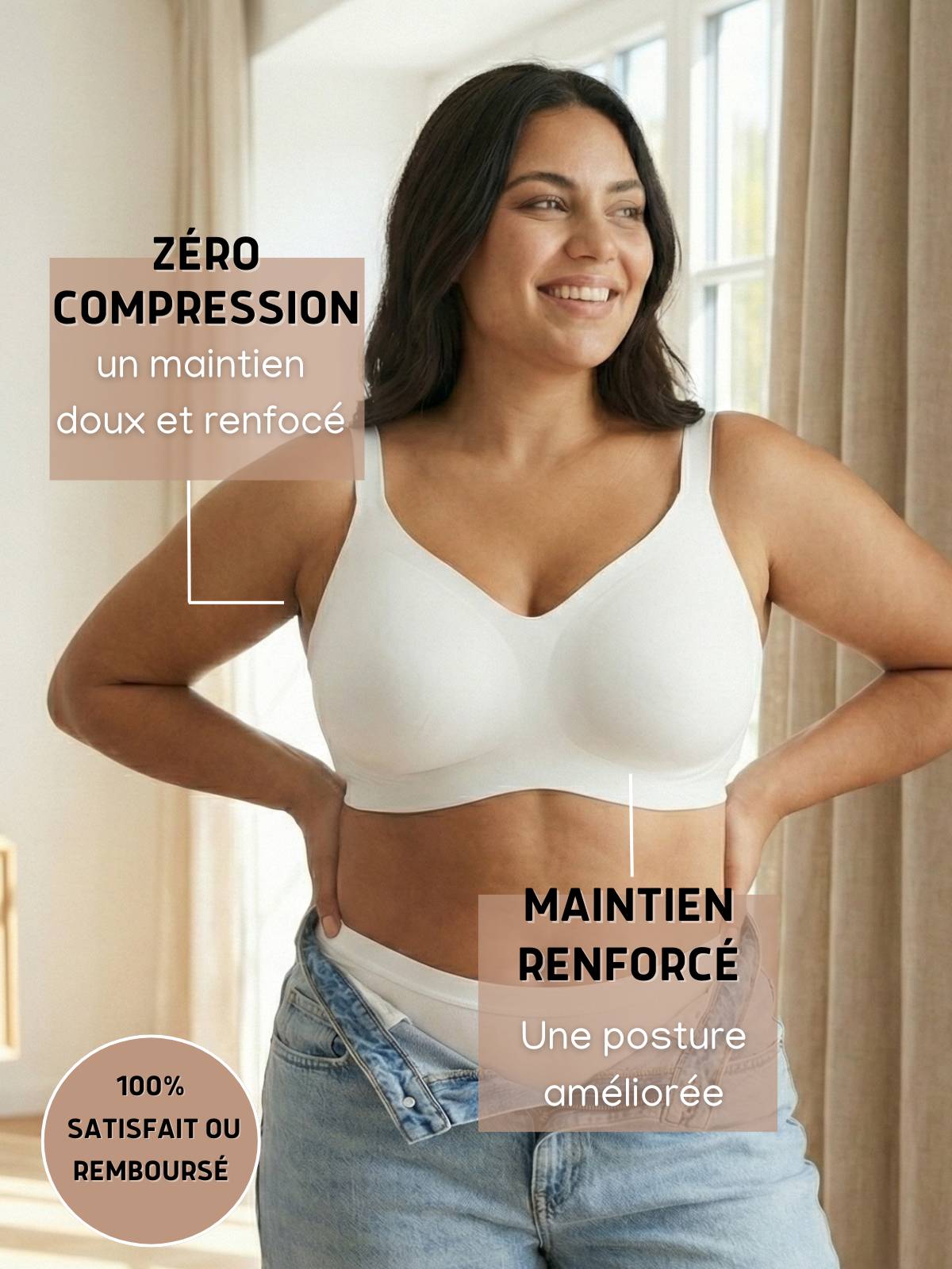 Brassière Allégeante Maintien Renforcé – sans armature & invisible