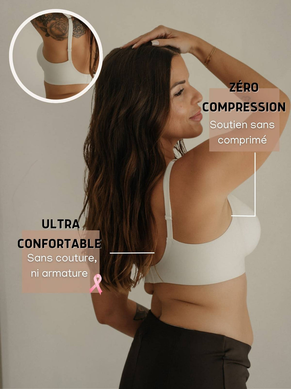 Brassière Soutien Repulpante - sans armature & invisible