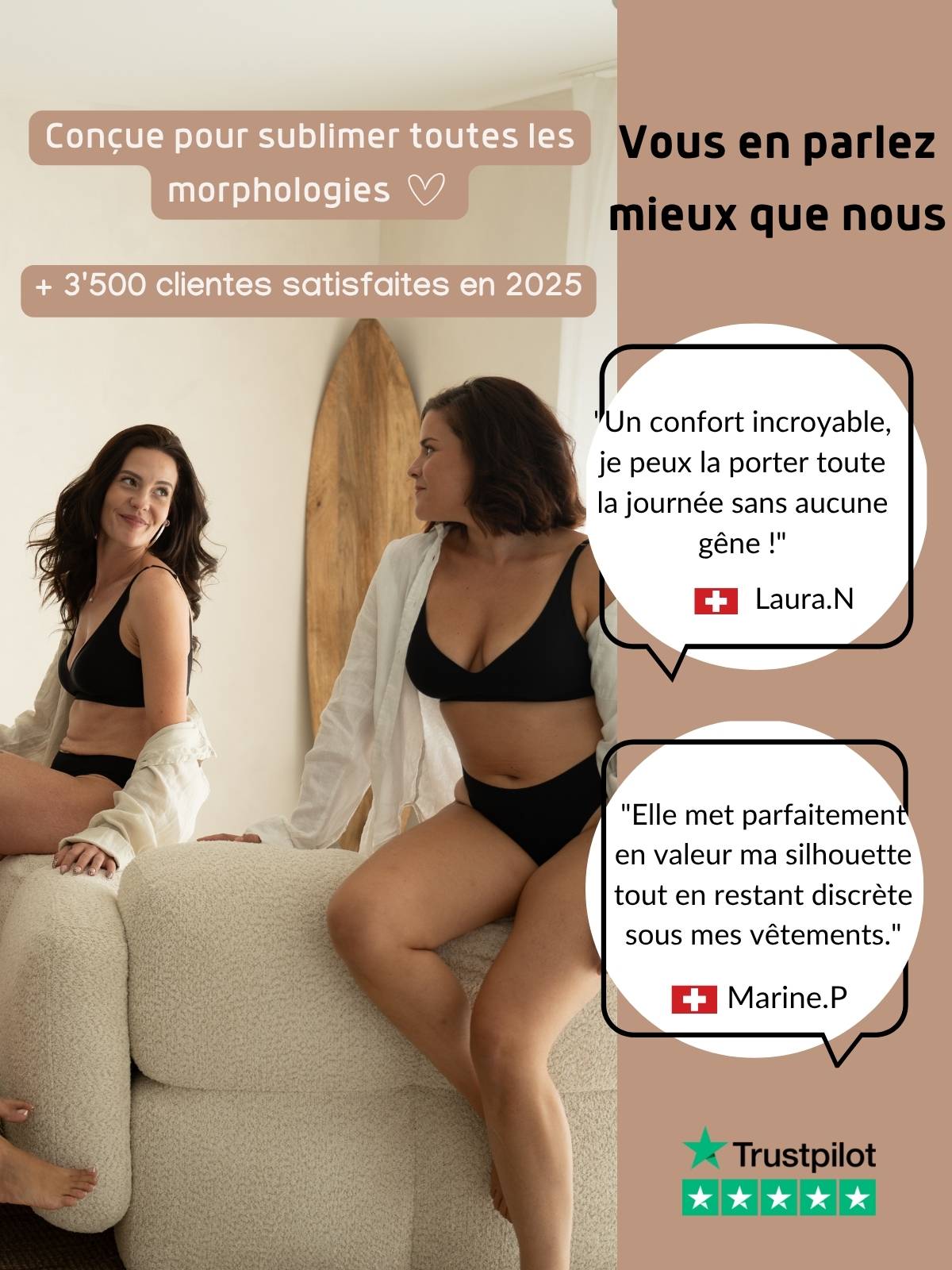 Brassière Soutien Repulpante - sans armature & invisible
